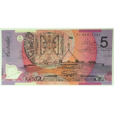 AUSTRALIA 1995 . FIVE 5 DOLLAR BANKNOTE . EVANS/FRASER